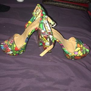 Floral heels